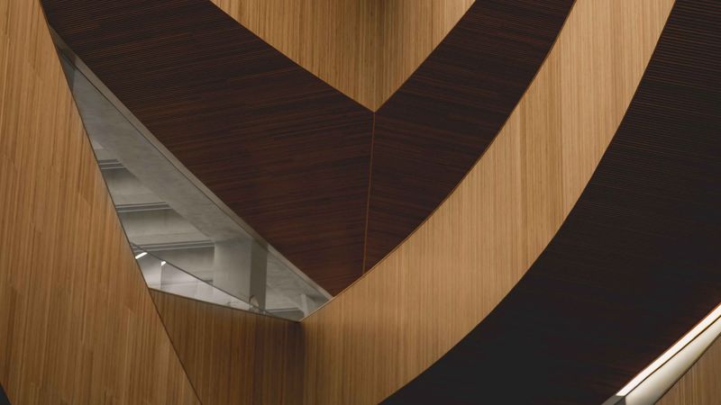 architecture, building, minimalism, wooden, brown, 4k