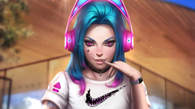 jinx league of legends, league of legends, games, hd, deviantart