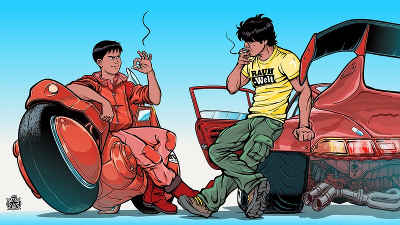 artist, hd, 4k, digital art, behance, smoking