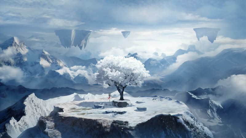 cold, winter, artist, artwork, digital art, hd, 4k