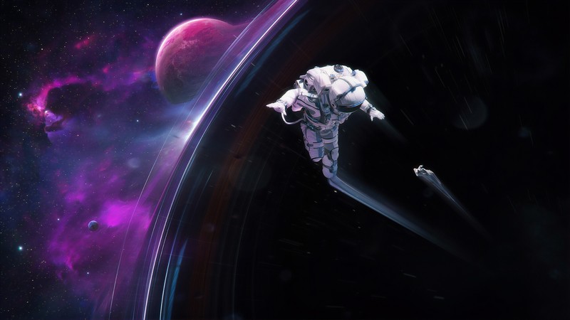 astronaut, artist, artwork, digital art, hd, 4k