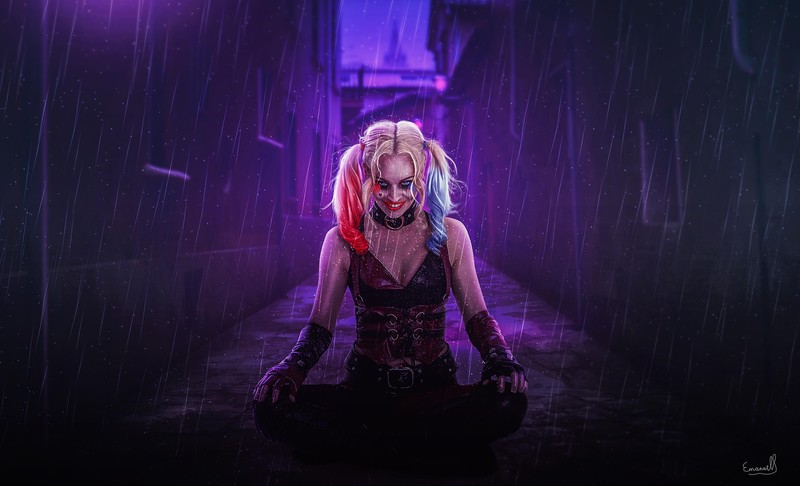 harley quinn, supervillain, hd, 4k, deviantart