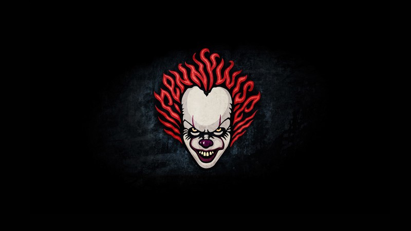 pennywise, clown, artist, artwork, digital art, hd, behance, 4k, dark, black