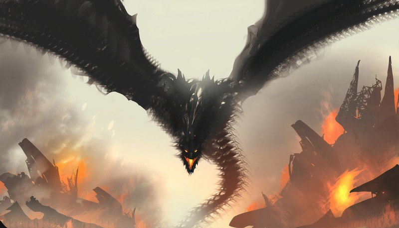 dragon, artist, artwork, digital art, hd, 4k, deviantart