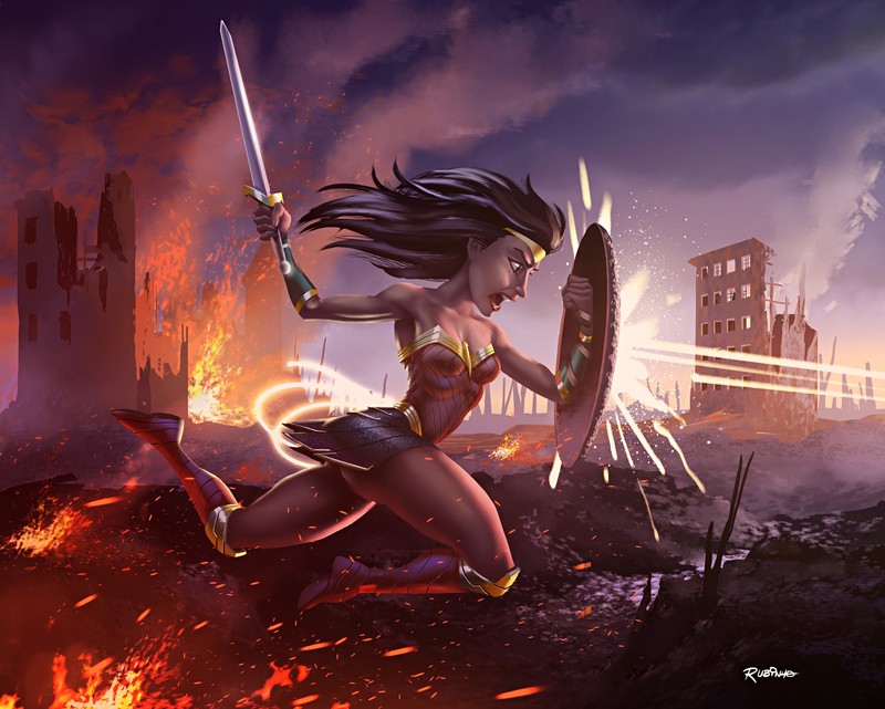 wonder woman, hd, superheroes, artist, artwork, digital art, behance