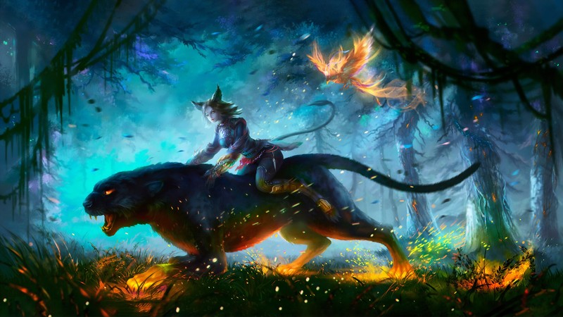 warrior, fantasy, artist, artwork, digital art, hd, 4k, creature