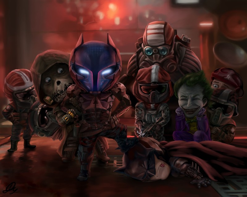 batman, joker, hd, superheroes, supervillain, deviantart