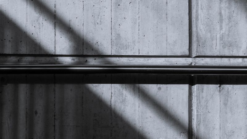 wall, bw, shadow, dark, 4k