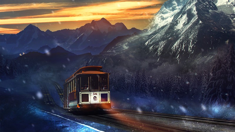 train, artist, artwork, digital art, hd, deviantart