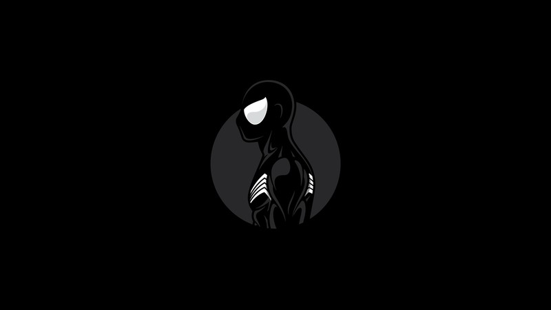 spiderman, superheroes, artist, artwork, digital art, hd, 4k, minimalist, minimalism, black