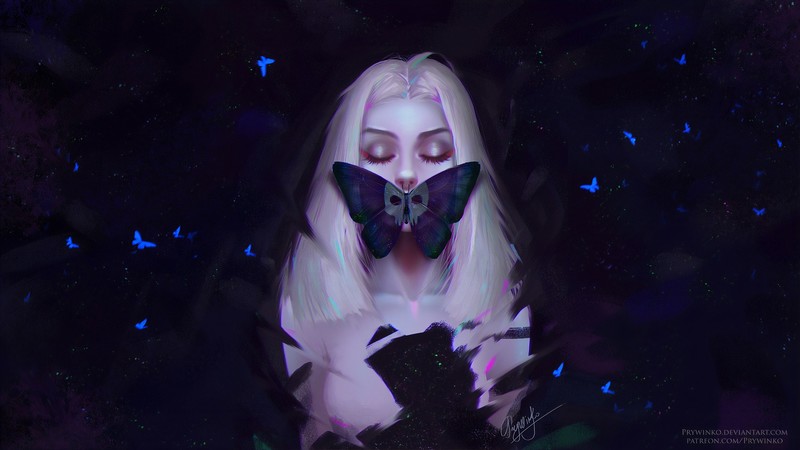 butterfly, artist, artwork, digital art, hd, deviantart