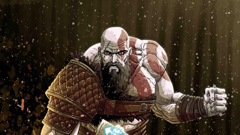 kratos, god of war 4, god of war, games, ps games, hd, artist, artwork, digital art, deviantart