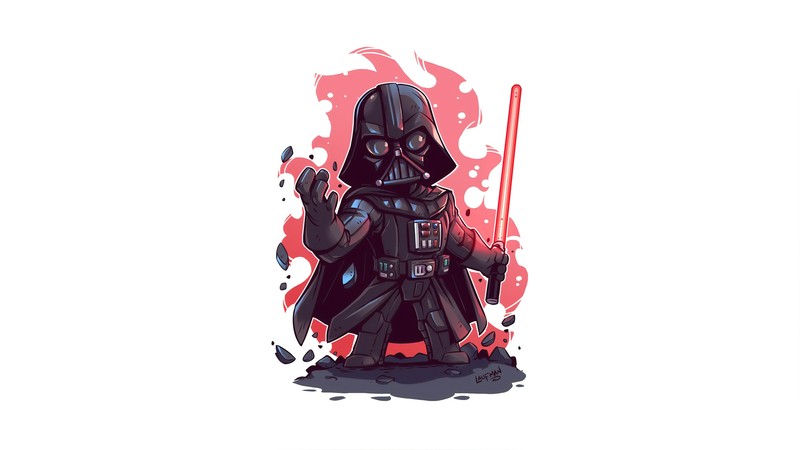 darth vader, star wars, minimalism, minimalist, artist, artwork, digital art, hd, 4k