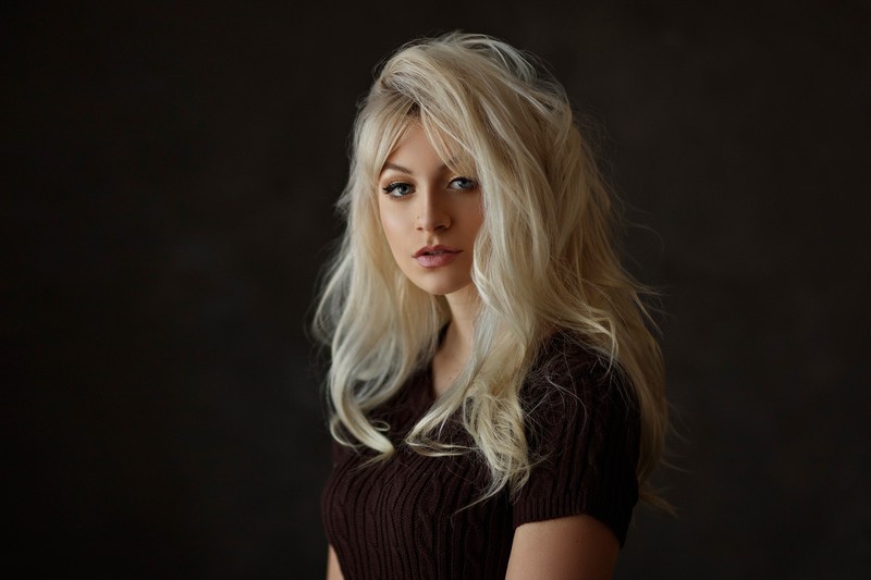 blonde, blue eyes, girls, model, hd