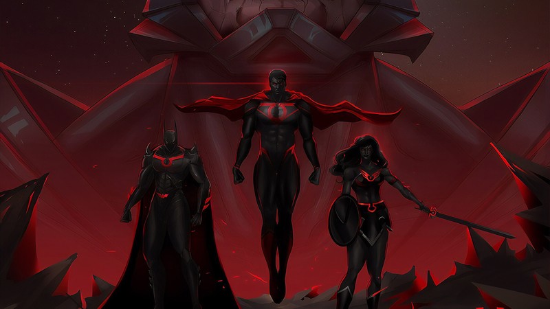 superman, batman, wonder woman, hd, superheroes, artwork, deviantart