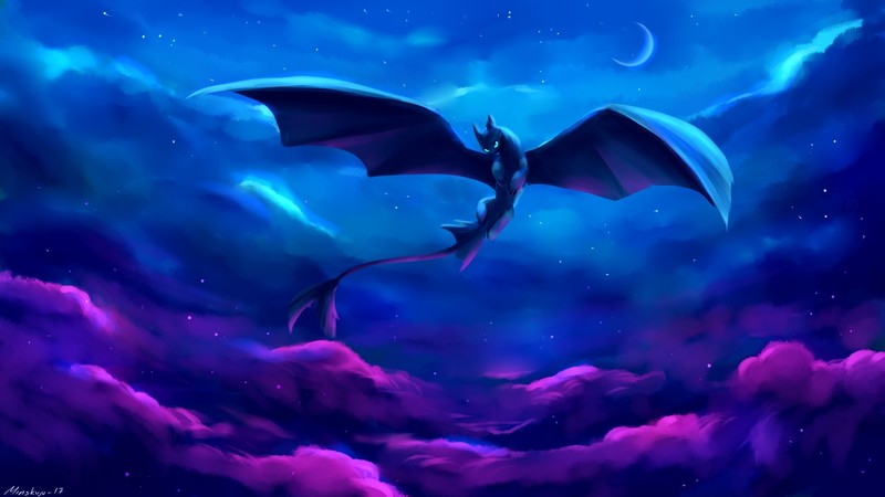 night fury, light fury, hd, artwork, artist, digital art, deviantart