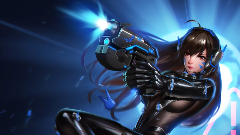 dva overwatch, overwatch, games, artist, artwork, digital art, hd, deviantart, 4k