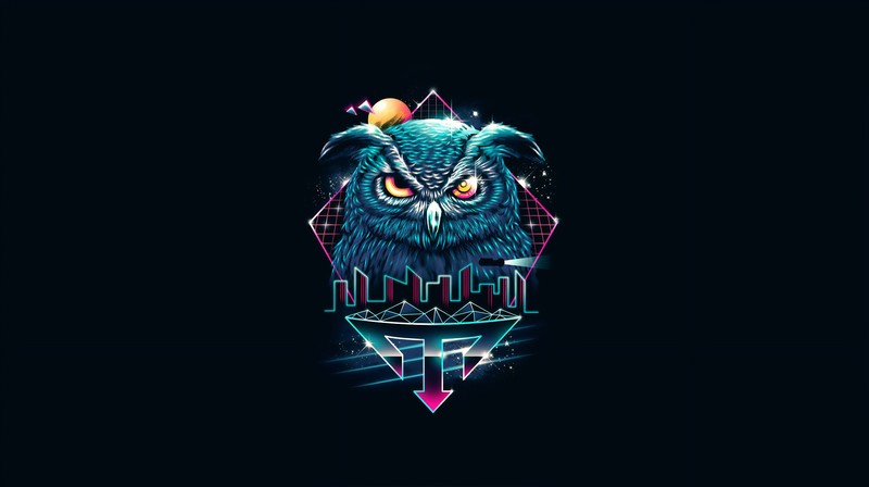 owl, artist, artwork, digital art, hd, 4k