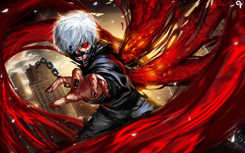 tokyo ghoul, ken kaneki, anime, artist, artwork, digital art, hd, deviantart