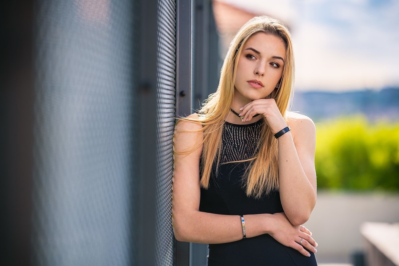 depth of field, girls, model, hd
