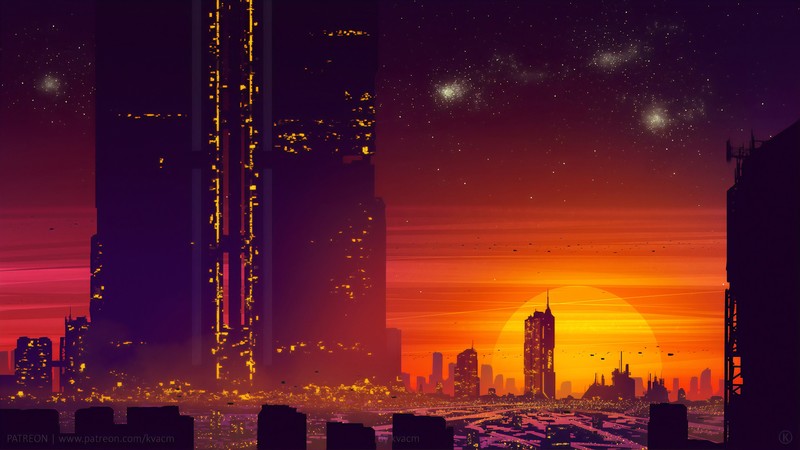cityscape, artist, artwork, digital art, hd, deviantart