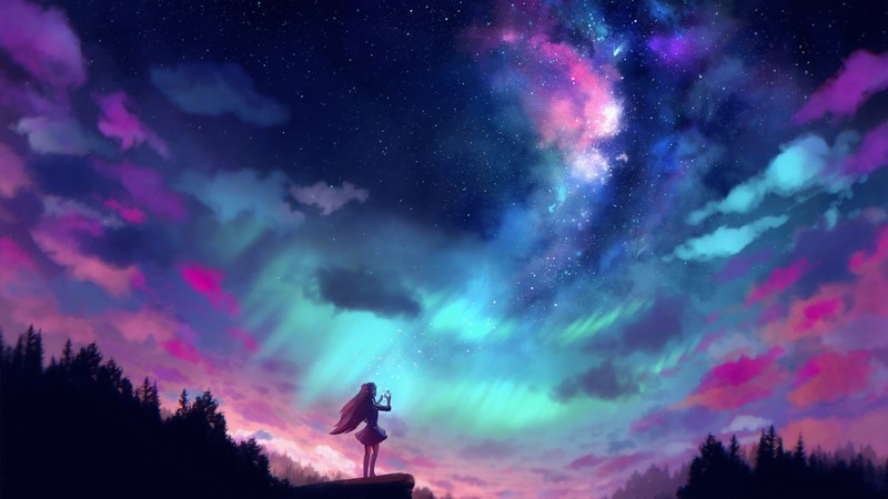 anime girl, anime, artist, artwork, digital art, hd, deviantart
