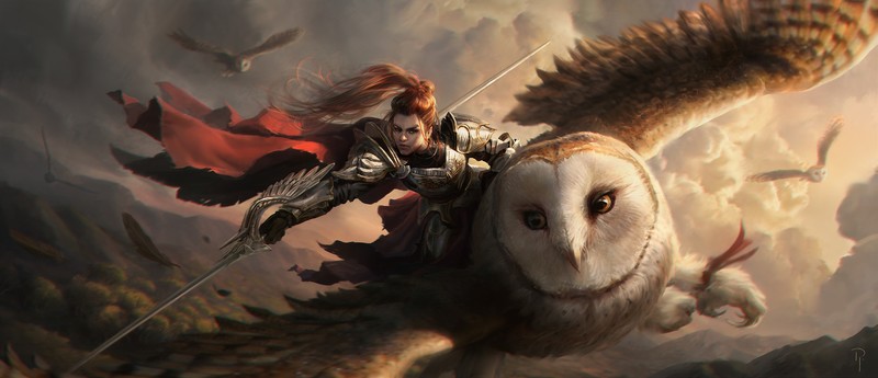 owl, artist, artwork, digital art, hd, 4k, deviantart