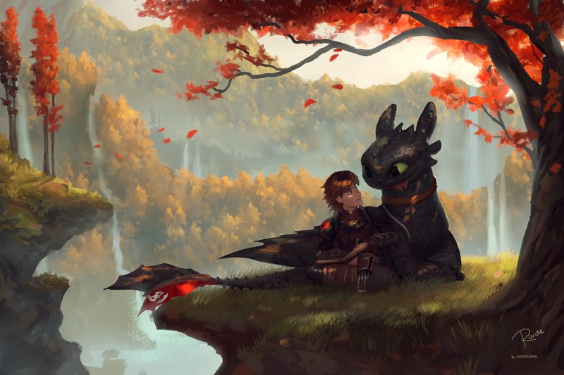 night fury, how to train your dragon, digital art, hd, artist, artwork, deviantart
