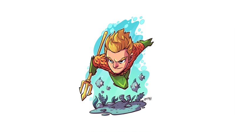 aquaman, superheroes, minimalism, minimalist, hd, 4k, artist, artwork, digital art