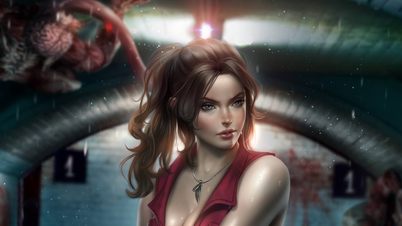 claire redfield, resident evil 2, games, hd, 4k, artist, artwork, digital art, artstation