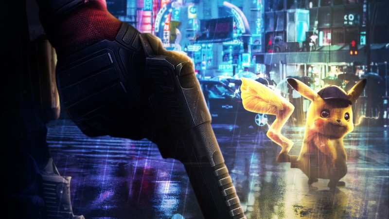 deadpool, pikachu, hd, 4k, deviantart, superheroes, artwork, digital art