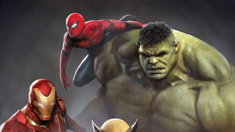 iron man, hulk, spiderman, wolverine, superheroes, hd, 4k, marvel