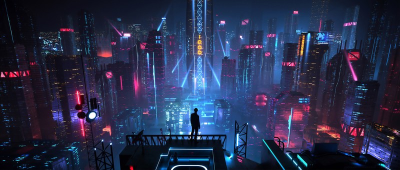 neon, city, artist, artwork, digital art, hd, buildings, 4k, behance, cyberpunk