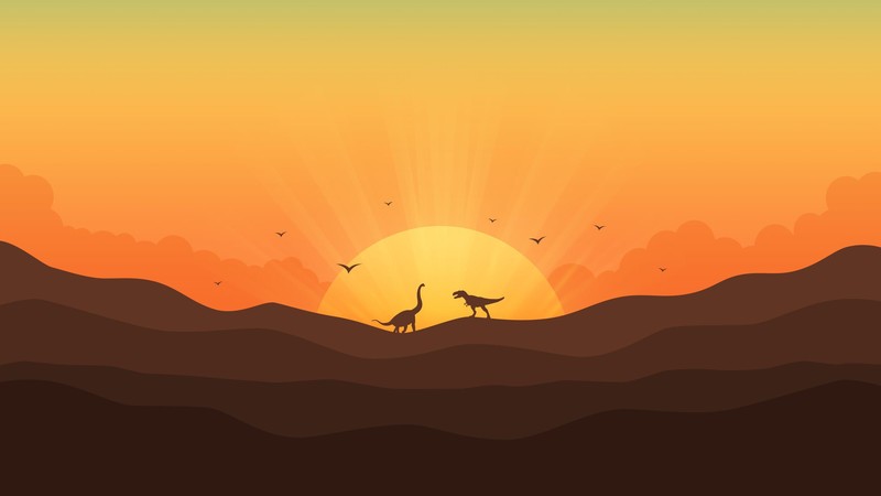 dinosaur, minimalism, minimalist, artist, artwork, digital art, hd, 4k