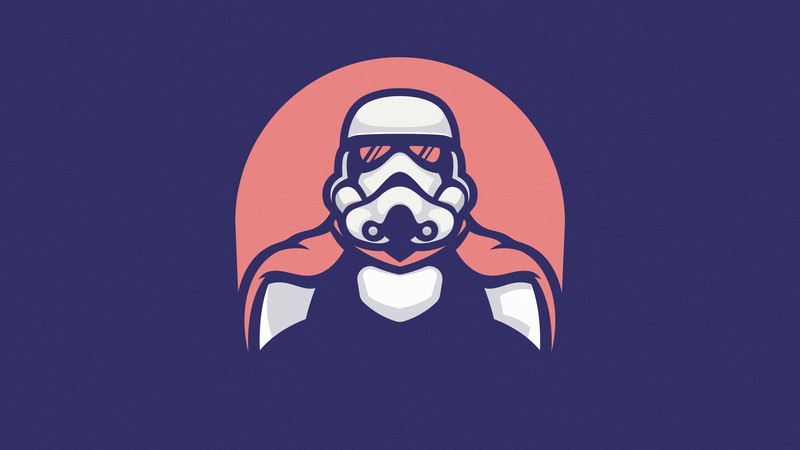 stormtrooper, star wars, artist, artwork, digital art, hd, minimalism, minimalist, 4k, dribbble