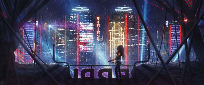 warrior, sword, artist, artwork, digital art, hd, 4k, behance, cyberpunk
