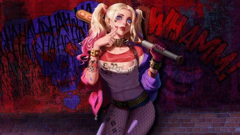 harley quinn, supervillain, artwork, digital art, hd, 4k, superheroes