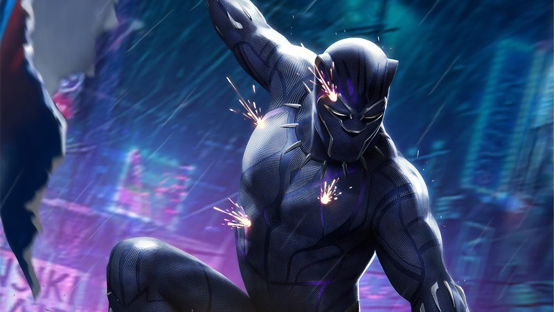 black panther, hd, 4k, superheroes, artwork