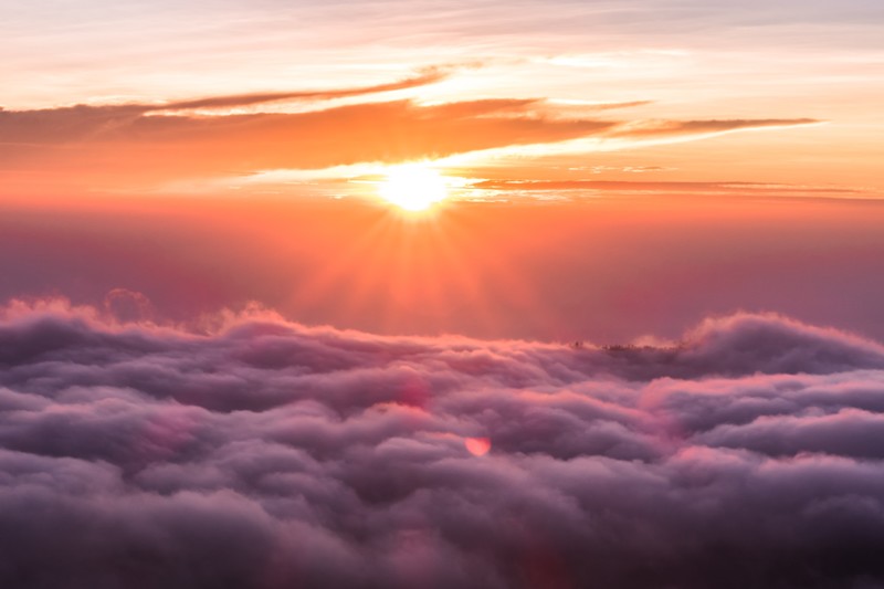 sunrise, clouds, nature, hd, 4k, 5k