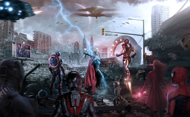 iron man, thor, captain america, hd, 4k, superheroes, artwork, avengers endgame, behance