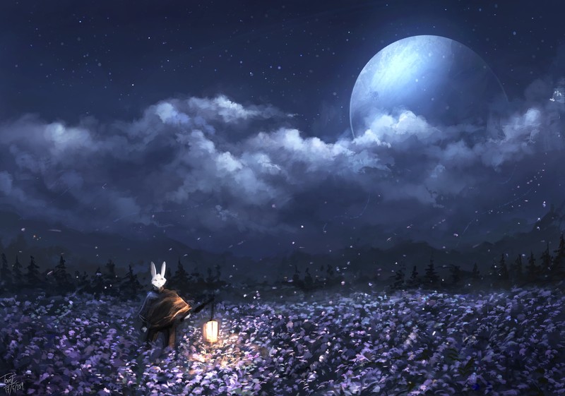 rabbit, artist, artwork, digital art, hd, deviantart