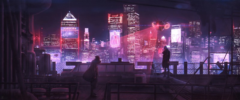 artist, artwork, digital art, hd, neon, city, behance, cyberpunk
