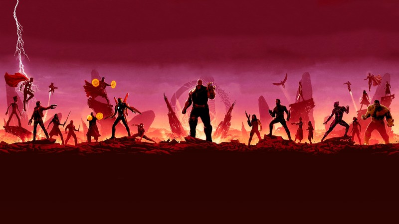 avengers infinity war, avengers, hd, 4k, superheroes, minimalism, minimalist