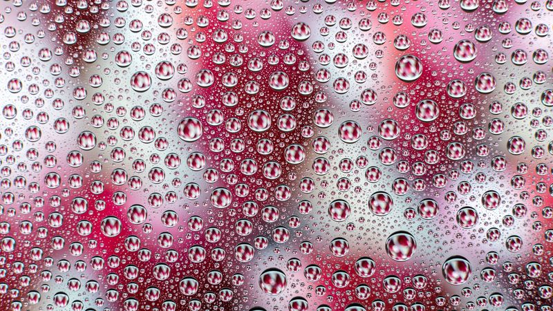 drops, water, glare, blur, 4k