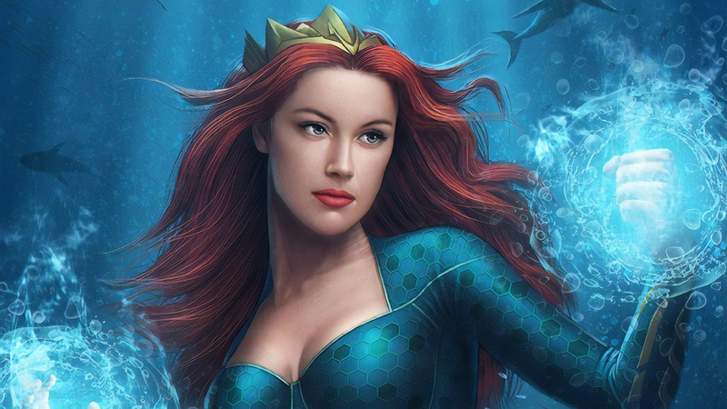 mera, hd, superheroes, digital art, deviantart, artwork
