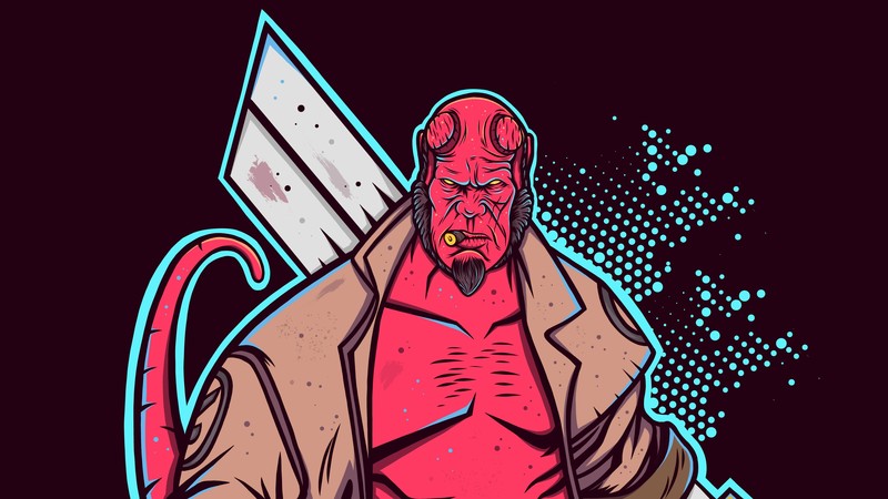 hellboy, hd, 4k, superheroes, artwork, digital art, art, behance
