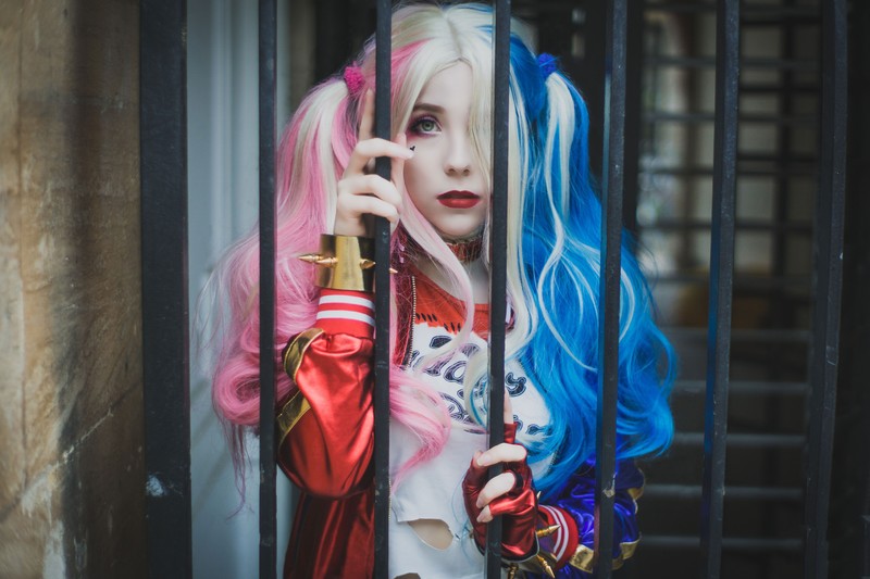 harley quinn, cosplay, supervillain, hd, 4k, 5k, girls