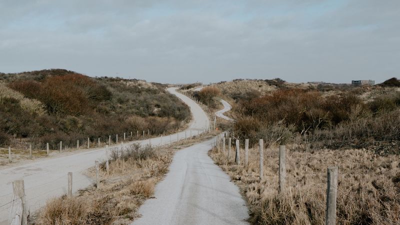 road, winding, hills, landscape, nature, 4k