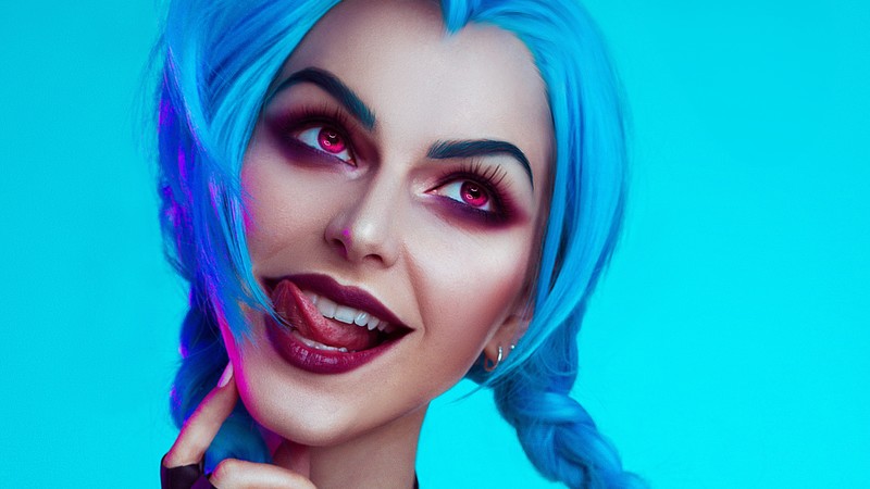 jinx league of legends, league of legends, cosplay, hd, 4k, behance, artist, photography, girls
