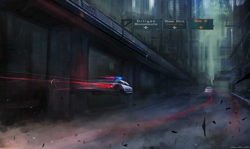 cyberpunk, police, artist, artwork, digital art, hd, 4k, 5k
